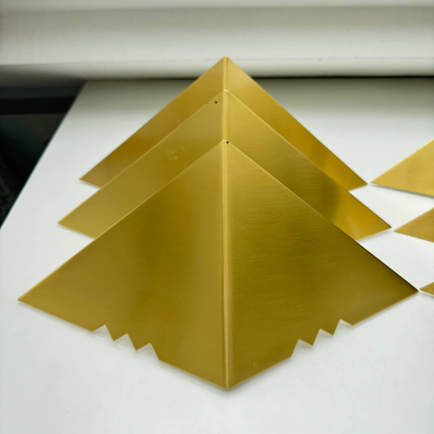 Set of 6 J.T. Kalmar Brass Wall Lamps