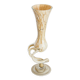 Vintage mid-century artistic vase, beige sand, Murano glass, Europe, 1970.