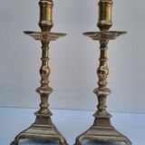 Pair of bronze torches 17th