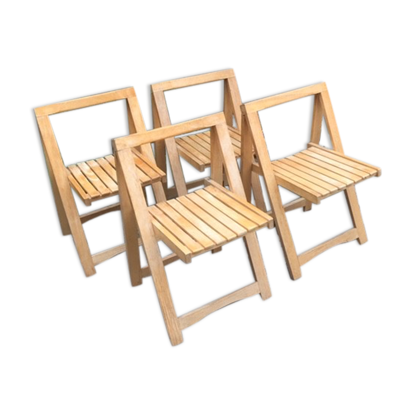 Set of four folding chairs  60 years