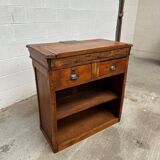 Late 19th century oak reception counter