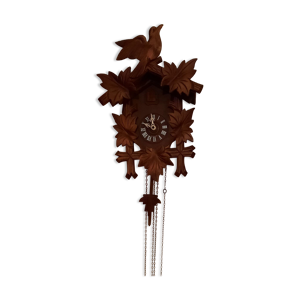 Pendule à coucou 5 Feuilles, oiseau