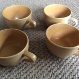 Series of 4 sandstone cups