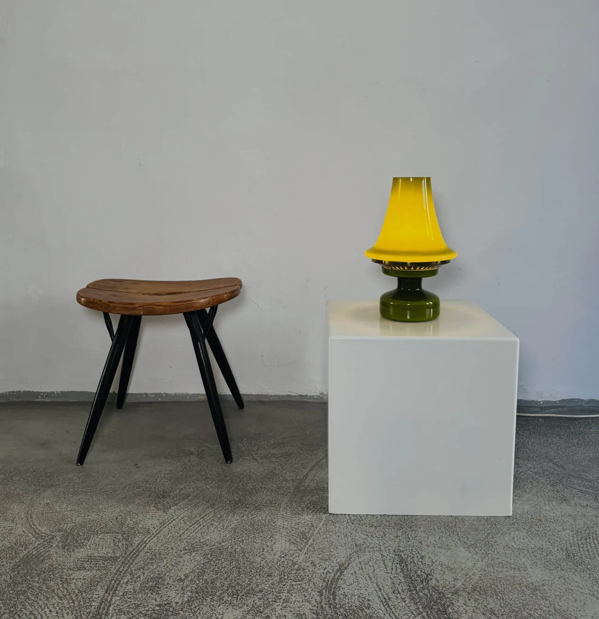 B-124 Glass Lantern Table Lamp By Hans-Agne Jakobsson For Markaryd Ab, Sweden, 1960S