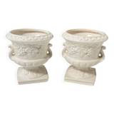Ensemble de deux cache-pots Delfts