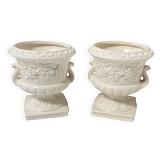 Ensemble de deux cache-pots Delfts