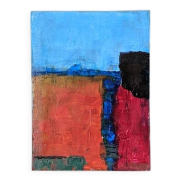 Acrylique sur toile Art abstrait petit tableau contemporain