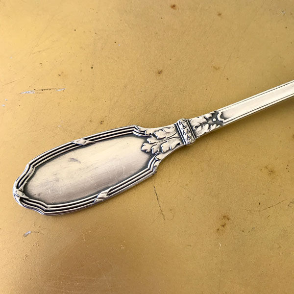 Silver metal ladle