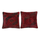 Lot de 2 housses de coussin turque vintage 38x38 cm