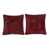Set of 2 vintage Turkish cushion covers 38x38 cm