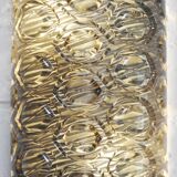 Paire d’appliques murales italiennes en verre de Murano avec motifs géométriques, années 1960