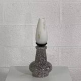 Vintage ceramic and opaline lamp