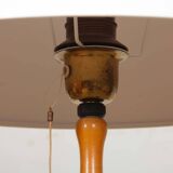 Lampadaire vintage en bois et métal des années 1960