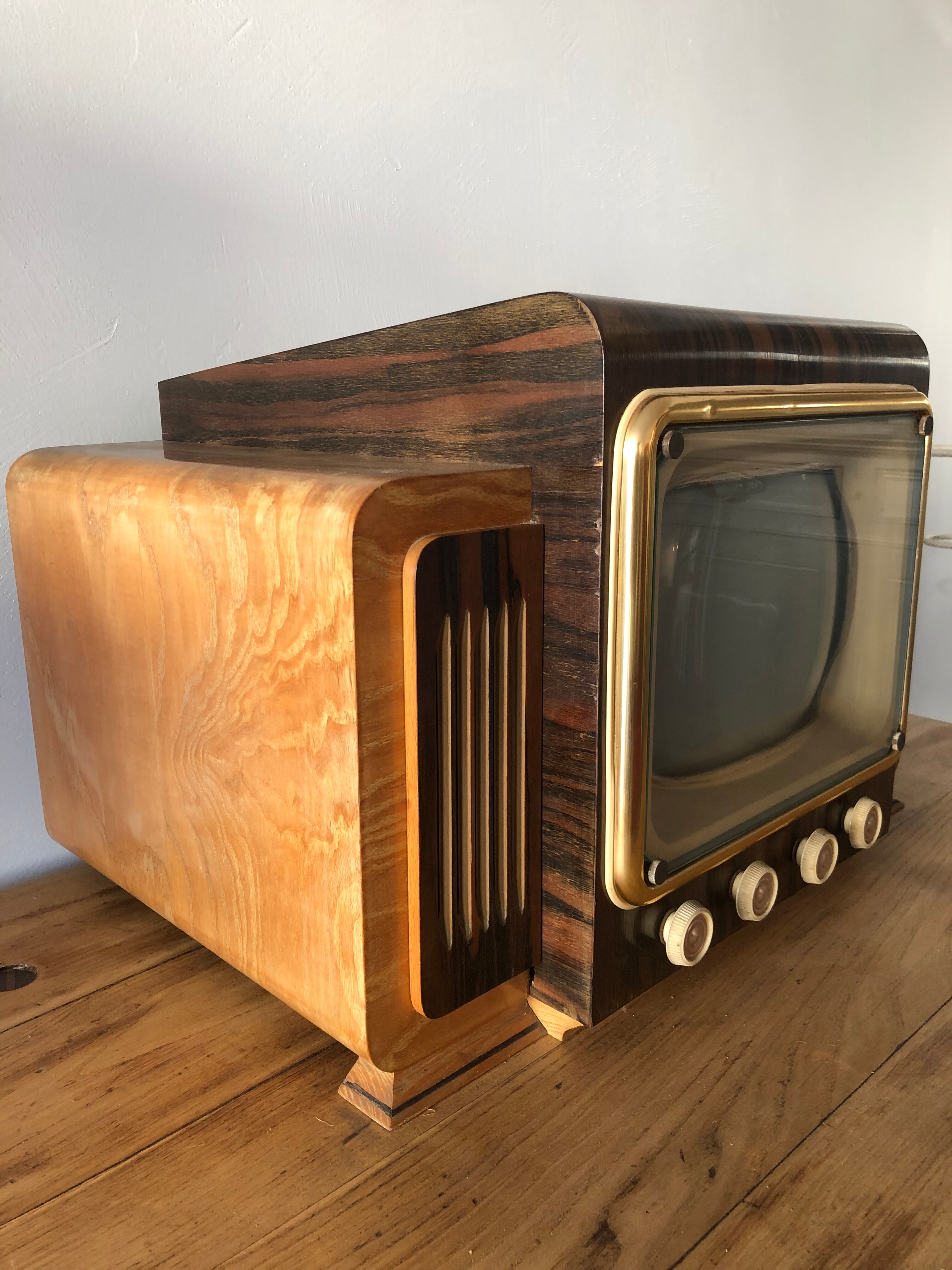 40's, formwork wooden television