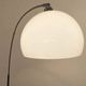 Arc floor lamp with a marble base