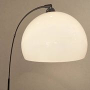 Arc floor lamp with a marble base
