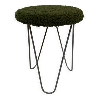 Vintage stool with hairpin legs small stool 60's