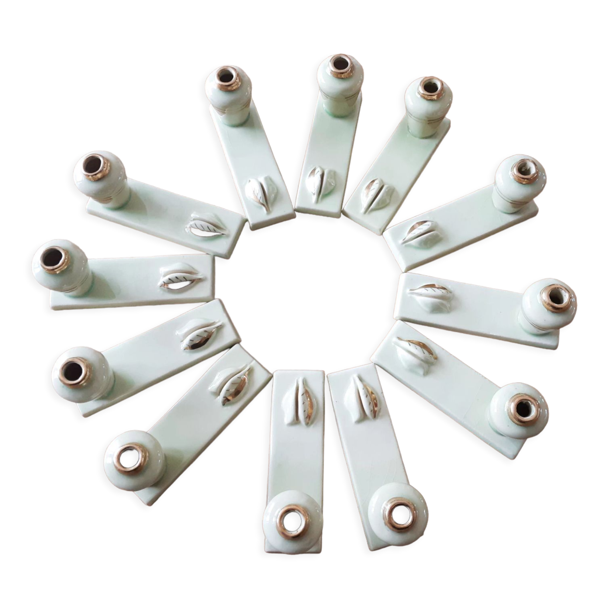 Knife holder mark-place soliflore , art deco, 30s , vintage french