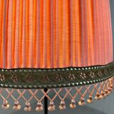 Austrian brass floor lamp pleated lampshade 1940-50’s