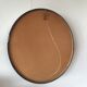 Scandinavian white round modern mirror - 60cm