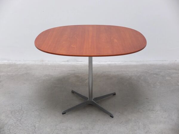 Table 'Super-Circulaire' en teck par Piet Hein et Bruno Mathsson pour Fritz Hansen, 1974