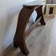 Old church organ bench in Art Nouveau style made of solid oak.