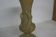 Vase opaline beige decor de cygne