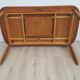 Extendable teak table