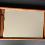 Vintage wooden mirror tray