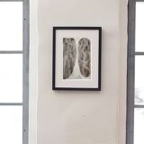 Abstract interlacing drawing in black and white 2