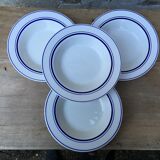 Hollow plates with blue trim Quadrifoglio