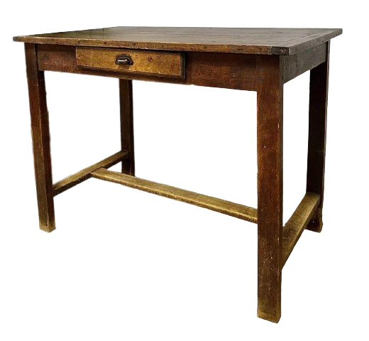 Vintage farmhouse table with drawer
