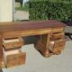 Minister in solid walnut desk