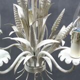 Lustre floral Hollywood Regency, années 1970