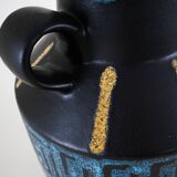 Ceramic vase, German design, 1980s, manufacturer: West Germany