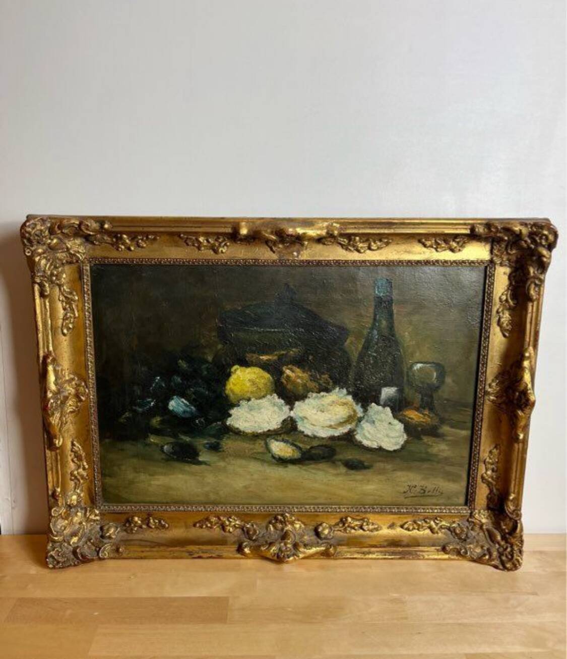 Still life signed Hubert Bellis - Oil painting