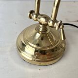 1950s brass "shell" desk lamp, vintage lighting