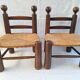Paire de chaises basses style Dudouyt