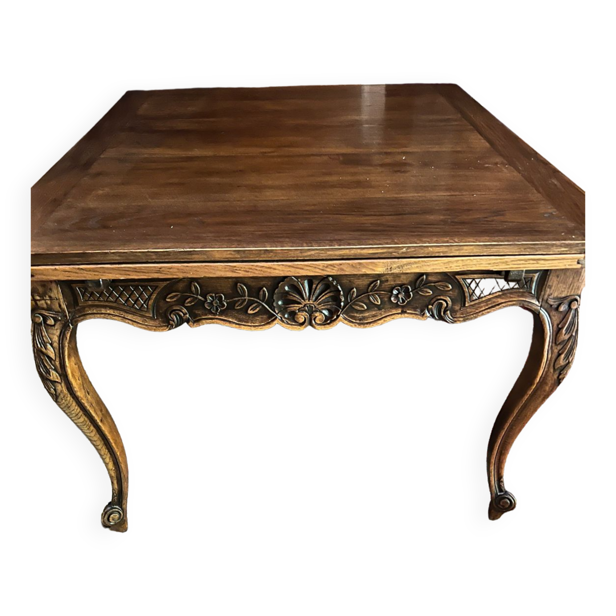 Table ronde extensible en chêne brun 140 cm PALERME | Tables à manger | Pier Import