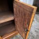 Louis Philippe walnut veneer bedside table, late 19th century.