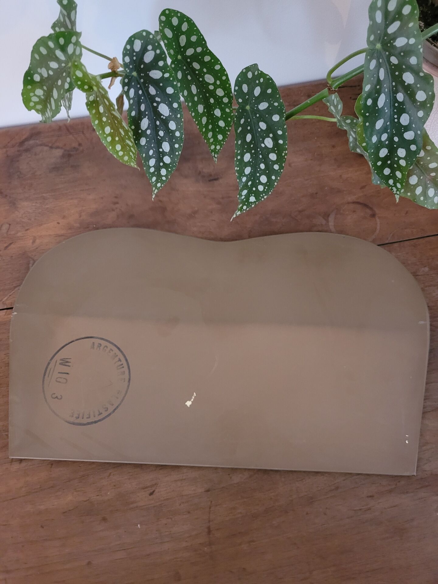 Small bevelled mirror to place