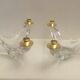 Paire de chandeliers en cristal