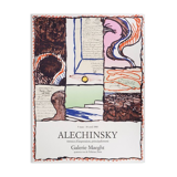 Alechinsky pierre (1927) "travaux d'impression", 1980. original poster in lithography