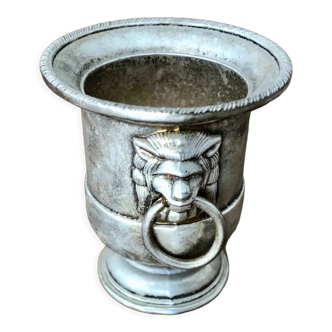 Silver-plated metal cup
