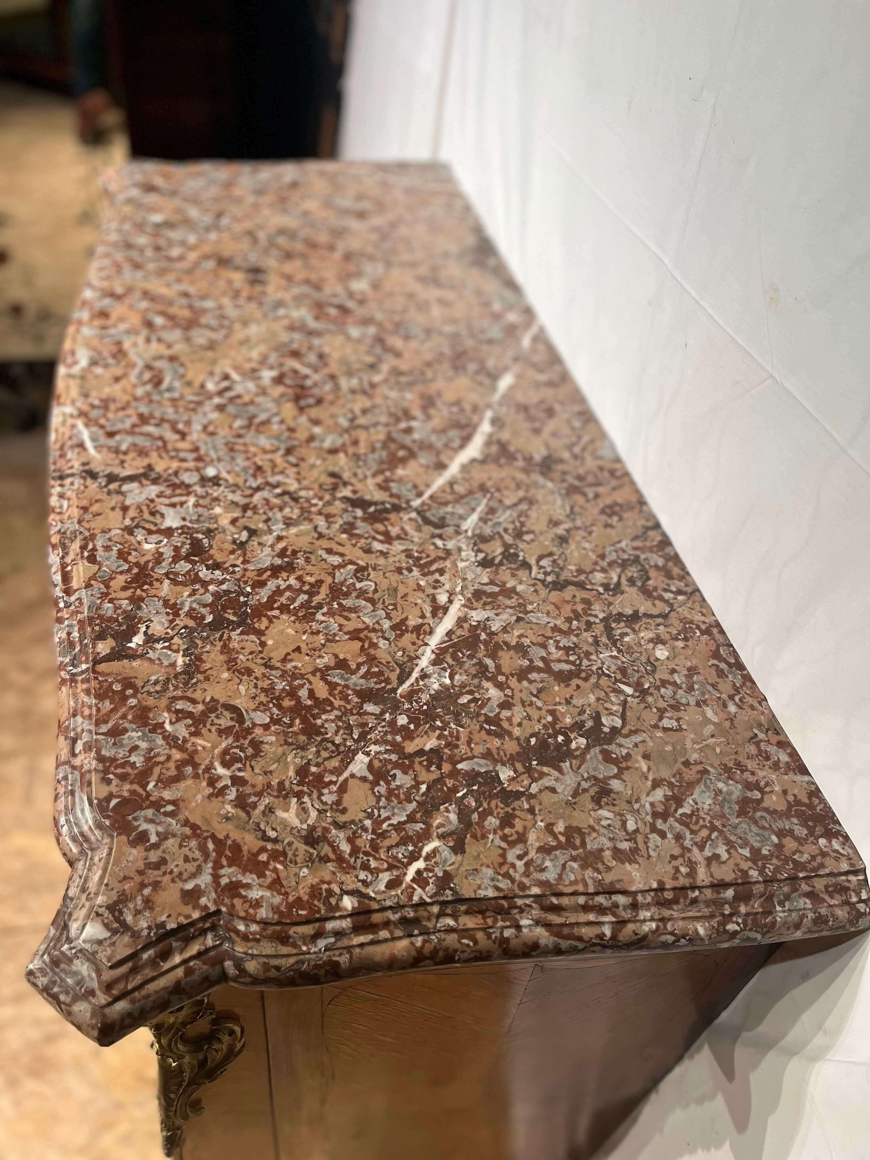 Marquetry sideboard Louis XV bronze 1940