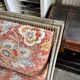 Queen's armchair from the Louis XVI period, Indian fabric.