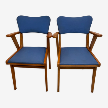 Pair of chairs bridge 50s