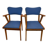 Pair of chairs bridge 50s