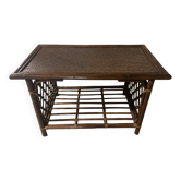 1970s rattan coffee table