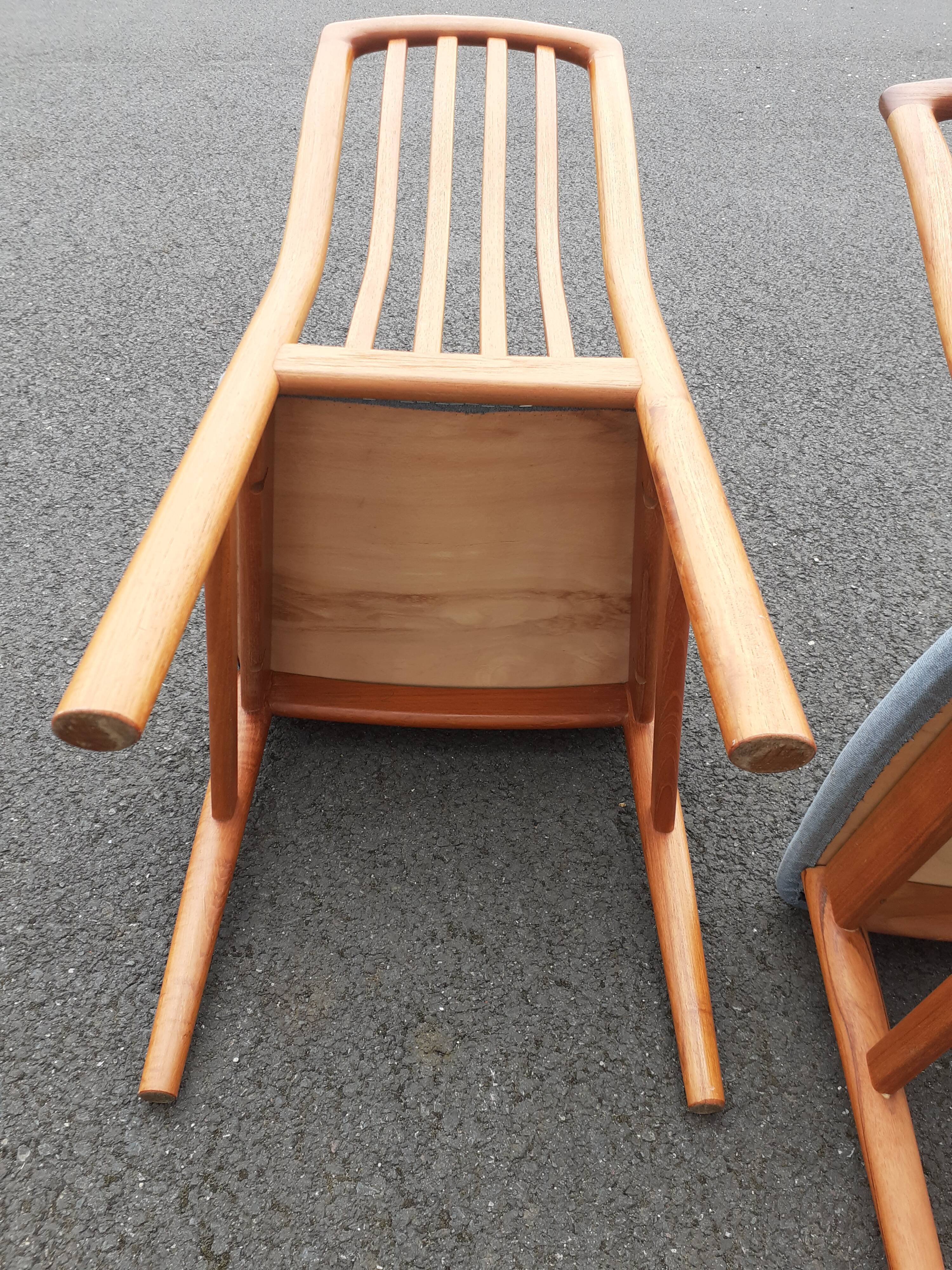 Pair of scandinavian chairs teak